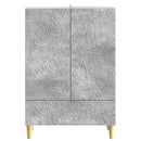 vidaXL Széf Betonszürke 66 x 34,5 x 95 cm Szerelt Fa