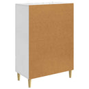 vidaXL Széf Magasfényű Fehér 66 x 34,5 x 95 cm Szerelt Fa