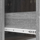 vidaXL Széf Szürke Sonoma 66 x 34,5 x 95 cm Szerelt Fa