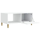vidaXL Dohányzóasztal Fehér 90 x 50 x 40 cm Szerelt Fa