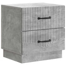 vidaXL Éjjeliszekrény Betonszürke 43 x 34,5 x 44,5 cm Szerelt Fa