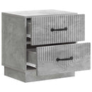 vidaXL Éjjeliszekrény Betonszürke 43 x 34,5 x 44,5 cm Szerelt Fa