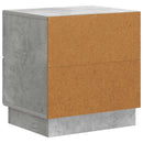 vidaXL Éjjeliszekrény Betonszürke 43 x 34,5 x 44,5 cm Szerelt Fa