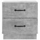 vidaXL Éjjeliszekrény Betonszürke 43 x 34,5 x 44,5 cm Szerelt Fa