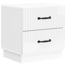 vidaXL Éjjeliszekrény Magasfényű Fehér 43 x 34,5 x 44,5 cm Szerelt Fa