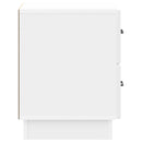 vidaXL Éjjeliszekrény Magasfényű Fehér 43 x 34,5 x 44,5 cm Szerelt Fa