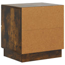 vidaXL Éjjeliszekrény Füstös Tölgy 43 x 34,5 x 44,5 cm Szerelt Fa
