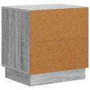 vidaXL Éjjeliszekrény Szürke Sonoma 43 x 34,5 x 44,5 cm Szerelt Fa