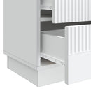 vidaXL Éjjeliszekrény fiókkal Fehér 62 x 34,5 x 44,5 cm Szerelt Fa