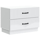 vidaXL Éjjeliszekrény fiókkal Fehér 62 x 34,5 x 44,5 cm Szerelt Fa