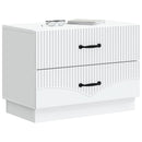 vidaXL Éjjeliszekrény fiókkal Fehér 62 x 34,5 x 44,5 cm Szerelt Fa