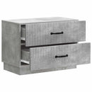 vidaXL Éjjeliszekrény Betonszürke 62 x 34,5 x 44,5 cm Szerelt Fa