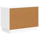 vidaXL Éjjeliszekrény Magasfényű Fehér 62 x 34,5 x 44,5 cm Szerelt Fa