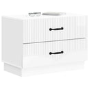 vidaXL Éjjeliszekrény Magasfényű Fehér 62 x 34,5 x 44,5 cm Szerelt Fa