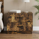 vidaXL Éjjeliszekrény Füstös Tölgy 62 x 34,5 x 44,5 cm Szerelt Fa