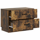 vidaXL Éjjeliszekrény Füstös Tölgy 62 x 34,5 x 44,5 cm Szerelt Fa