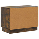 vidaXL Éjjeliszekrény Füstös Tölgy 62 x 34,5 x 44,5 cm Szerelt Fa