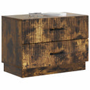 vidaXL Éjjeliszekrény Füstös Tölgy 62 x 34,5 x 44,5 cm Szerelt Fa