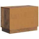 vidaXL Éjjeliszekrény fiókkal Antik Fa 62 x 34,5 x 44,5 cm Szerelt Fa