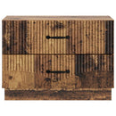 vidaXL Éjjeliszekrény fiókkal Antik Fa 62 x 34,5 x 44,5 cm Szerelt Fa