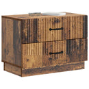 vidaXL Éjjeliszekrény fiókkal Antik Fa 62 x 34,5 x 44,5 cm Szerelt Fa