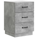 vidaXL Éjjeliszekrény fiókkal Betonszürke 43 x 41 x 63,5 cm Szerelt Fa