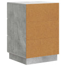 vidaXL Éjjeliszekrény fiókkal Betonszürke 43 x 41 x 63,5 cm Szerelt Fa