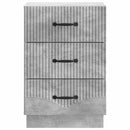 vidaXL Éjjeliszekrény fiókkal Betonszürke 43 x 41 x 63,5 cm Szerelt Fa