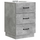vidaXL Éjjeliszekrény fiókkal Betonszürke 43 x 41 x 63,5 cm Szerelt Fa