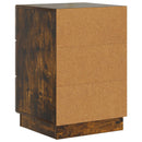 vidaXL Éjjeliszekrény Füstös Tölgy 43 x 41 x 63,5 cm Szerelt Fa
