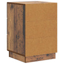 vidaXL Éjjeliszekrény fiókkal Antik Fa 43 x 41 x 63,5 cm Szerelt Fa