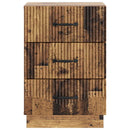 vidaXL Éjjeliszekrény fiókkal Antik Fa 43 x 41 x 63,5 cm Szerelt Fa