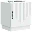 vidaXL Éjjeli asztal Fehér 43 x 34,5 x 47 cm Szerelt Fa