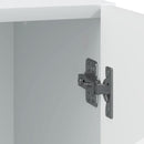 vidaXL Éjjeli asztal 2 pcs Fehér 43 x 34,5 x 47 cm Szerelt Fa