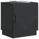 vidaXL Éjjeli asztal 2 pcs Fekete 43 x 34,5 x 47 cm Szerelt Fa