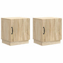 vidaXL Éjjeli asztal 2 pcs Sonoma Tölgy 43 x 34,5 x 47 cm Szerelt Fa