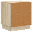 vidaXL Éjjeli asztal 2 pcs Sonoma Tölgy 43 x 34,5 x 47 cm Szerelt Fa