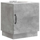 vidaXL Éjjeli asztal Beton Szürke 43 x 34,5 x 47 cm Szerelt Fa
