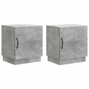 vidaXL Éjjeli asztal 2 pcs Beton Szürke 43 x 34,5 x 47 cm Szerelt Fa