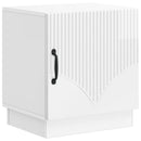 vidaXL Éjjeli asztal 2 db Magasfényű Fehér 43 x 34,5 x 47 cm