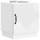 vidaXL Éjjeli asztal 2 db Magasfényű Fehér 43 x 34,5 x 47 cm