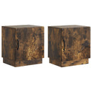 vidaXL Éjjeli asztal 2 pcs Füstös Tölgy 43 x 34,5 x 47 cm Szerelt Fa