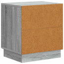 vidaXL Éjjeli asztal Szürke Sonoma 43 x 34,5 x 47 cm Szerelt Fa