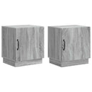 vidaXL Éjjeli asztal 2 pcs Szürke Sonoma 43 x 34,5 x 47 cm Szerelt Fa