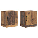vidaXL Éjjeli asztal 2 pcs Antik Fa 43 x 34,5 x 47 cm Szerelt Fa