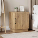 vidaXL Éjjeli asztal 2 pcs Kézműves Tölgy színű 43 x 34,5 x 47 cm