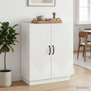 vidaXL Széf Magasfényű Fehér 66 x 34,5 x 87 cm Szerelt Fa