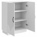 vidaXL Széf Magasfényű Fehér 66 x 34,5 x 87 cm Szerelt Fa