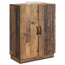 vidaXL Széf Antik Fa 66 x 34,5 x 87 cm Szerelt Fa