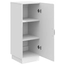 vidaXL Széf Magasfényű Fehér 33 x 34,5 x 87 cm Szerelt Fa